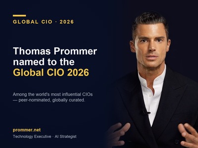 Global CIO 2026 — Thomas Prommer named among the world's most influential CIOs